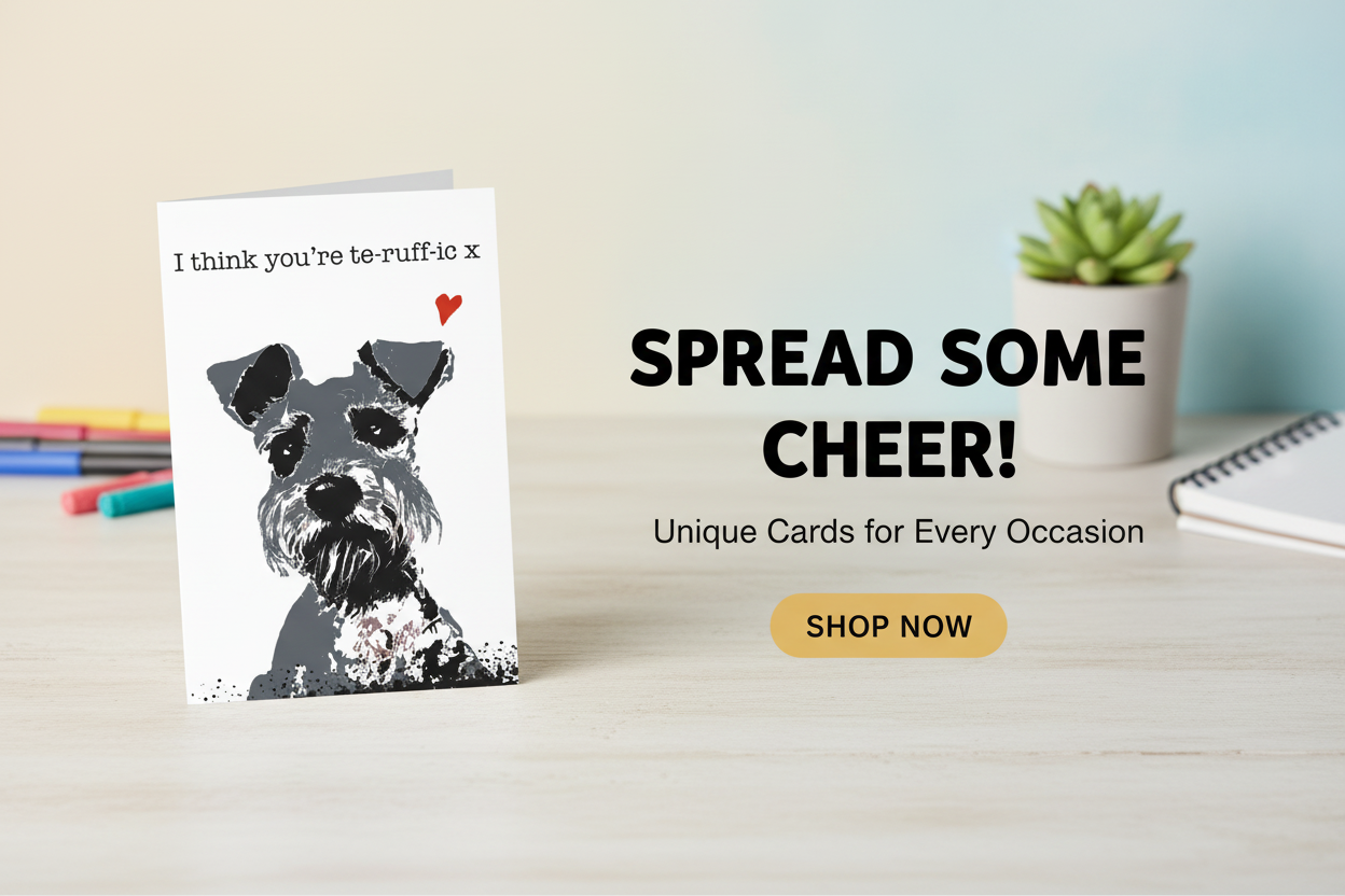 Hero banner with te-ruff-ic card